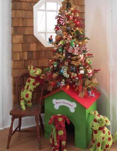 dog christmas tree