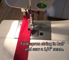 apron string seam