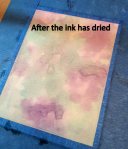 After the ink has dryed