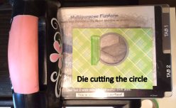 Die cutting the circle