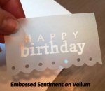 Embossed Sentiment- Card2