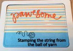 Stamping the string