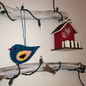 Day 7 Blue on the wall tree